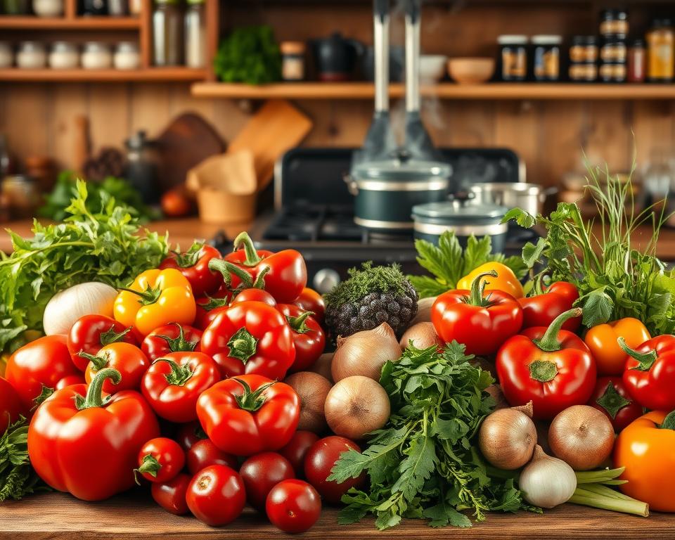 alimentos e suas cores ao cozinhar