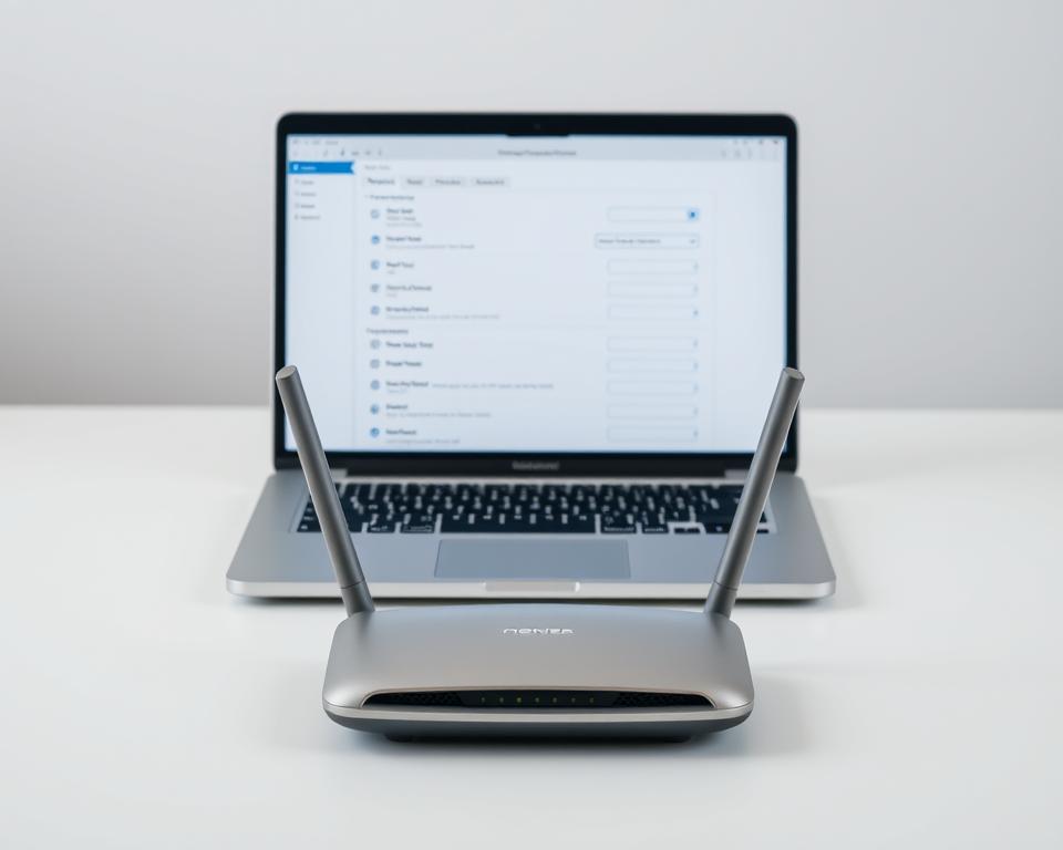 ajustes nas configurações do roteador