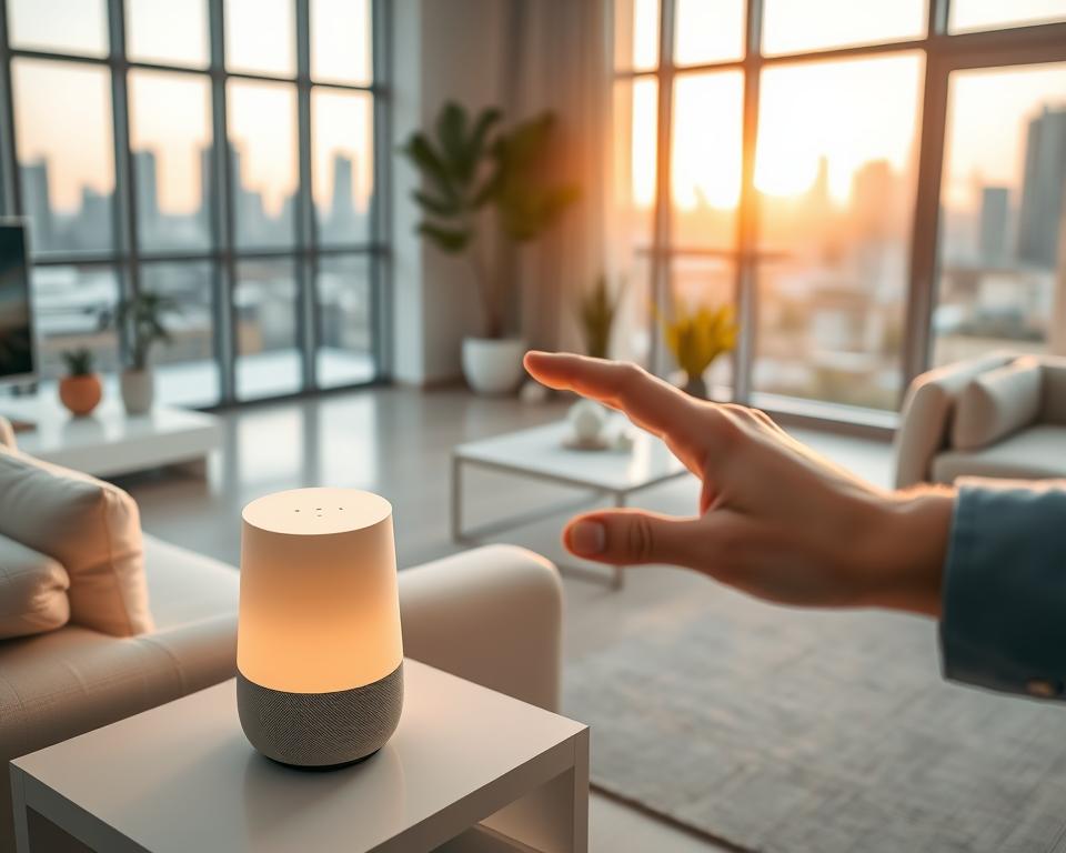 comandos de voz com Google Home