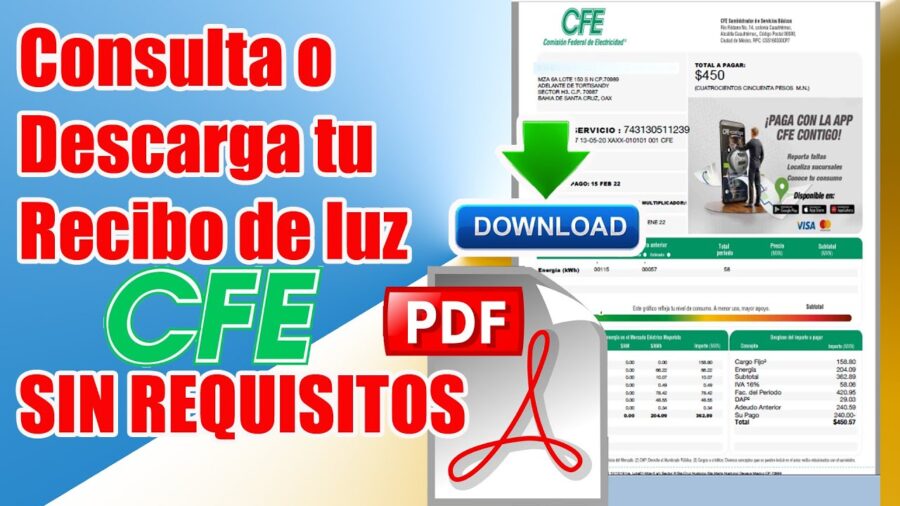 Cómo descargar tu recibo de luz CFE sin complicaciones