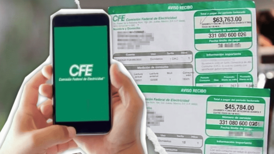 Pagar en línea, consultar o descargar el recibo de luz CFE