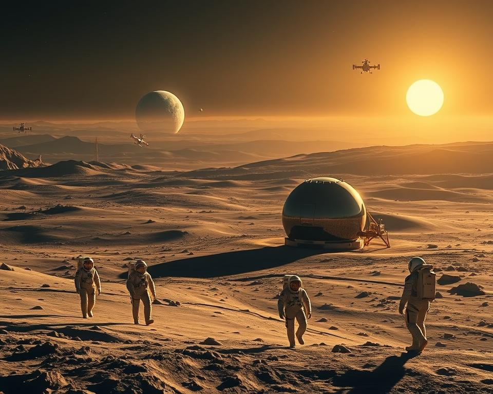 missões espaciais à lua