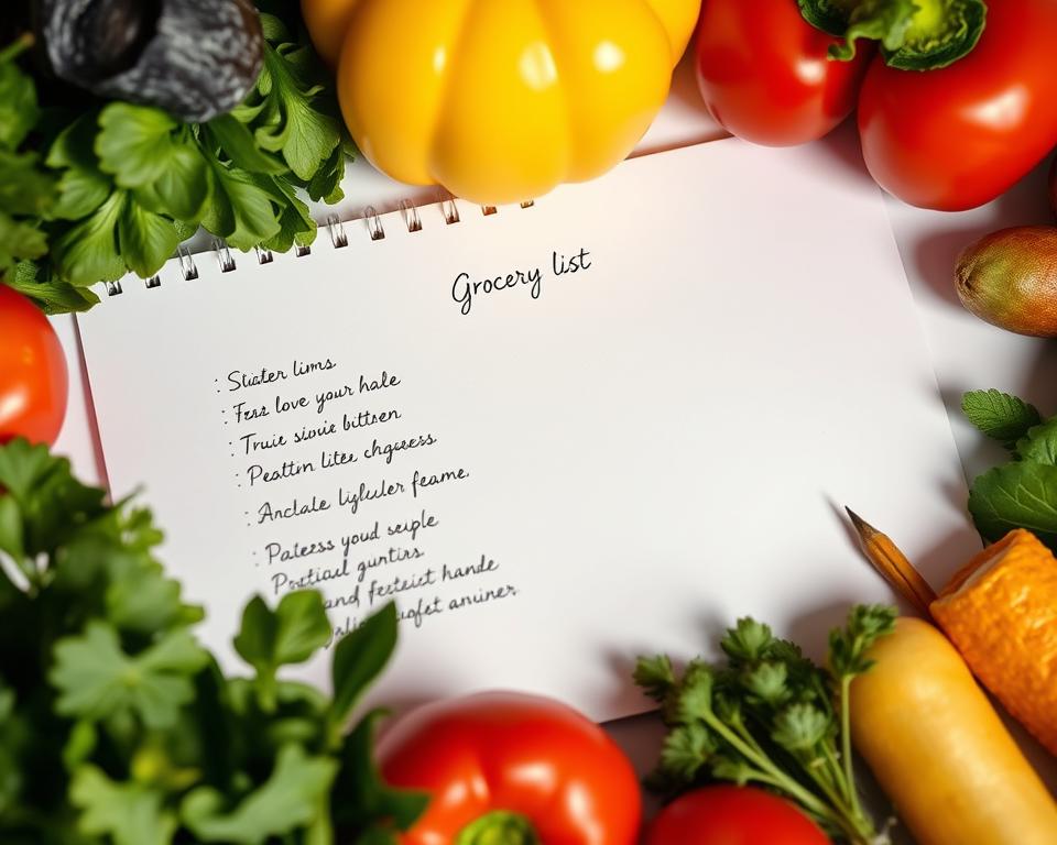 como organizar lista de compras