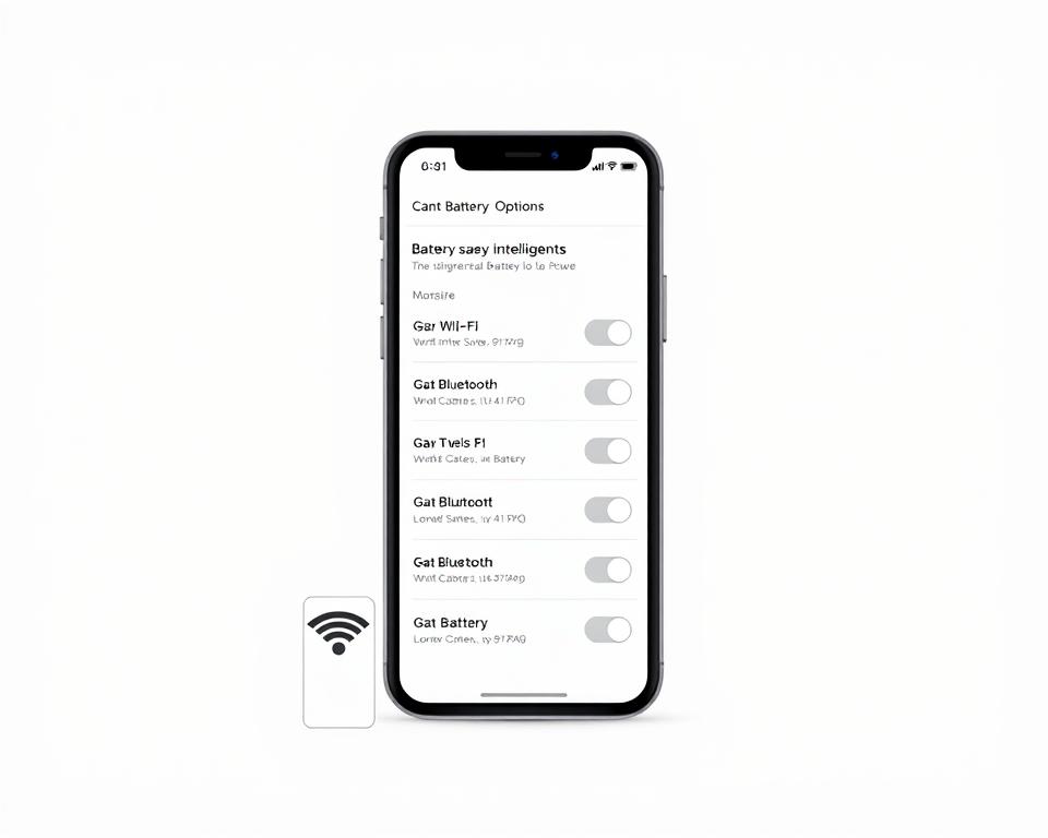 desativar Wi‑Fi Bluetooth economizar bateria