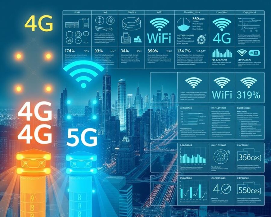 Diferença entre 4G, 5G e Wi-Fi Rápido Explicada
