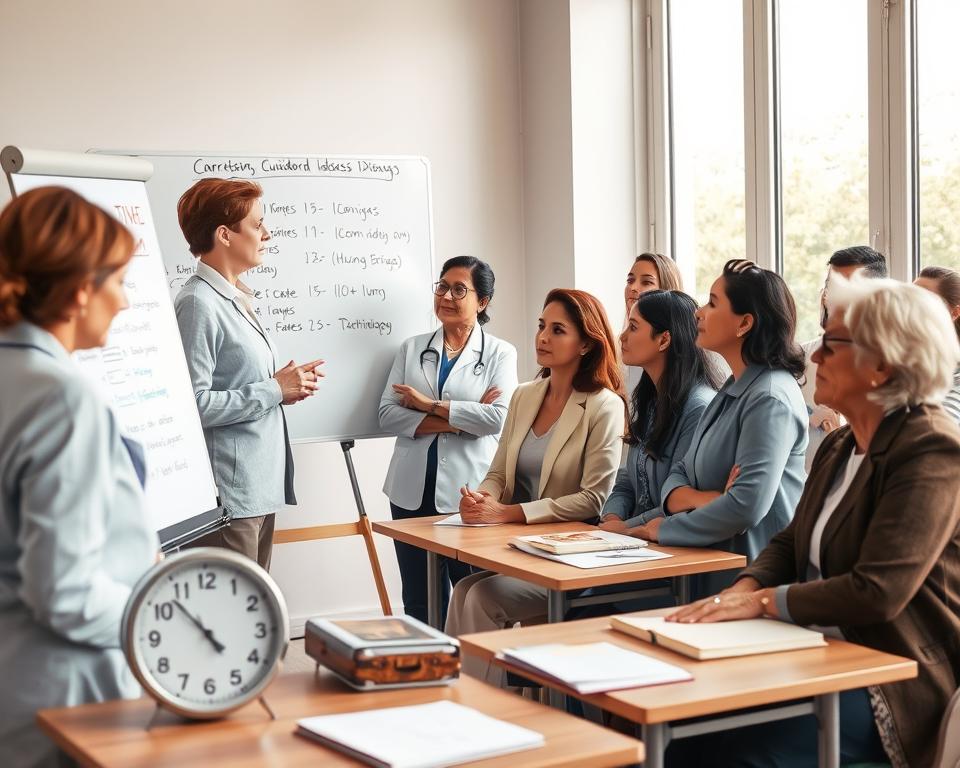 carga horária cuidador de idosos