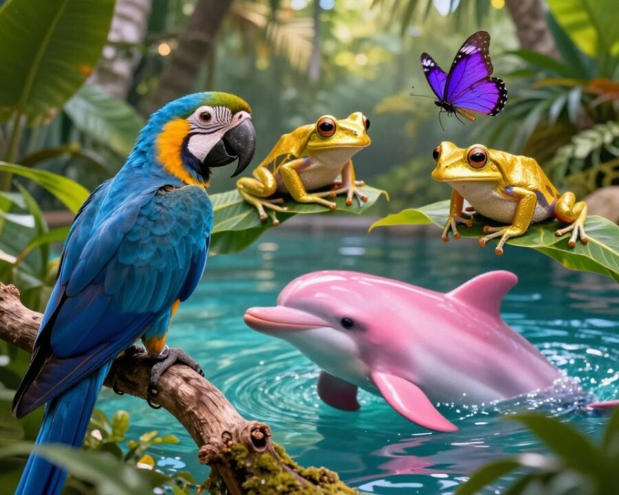 Animais que Possuem Cores Raras na Natureza