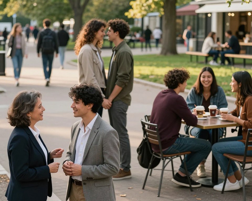 pessoas em diferentes situações