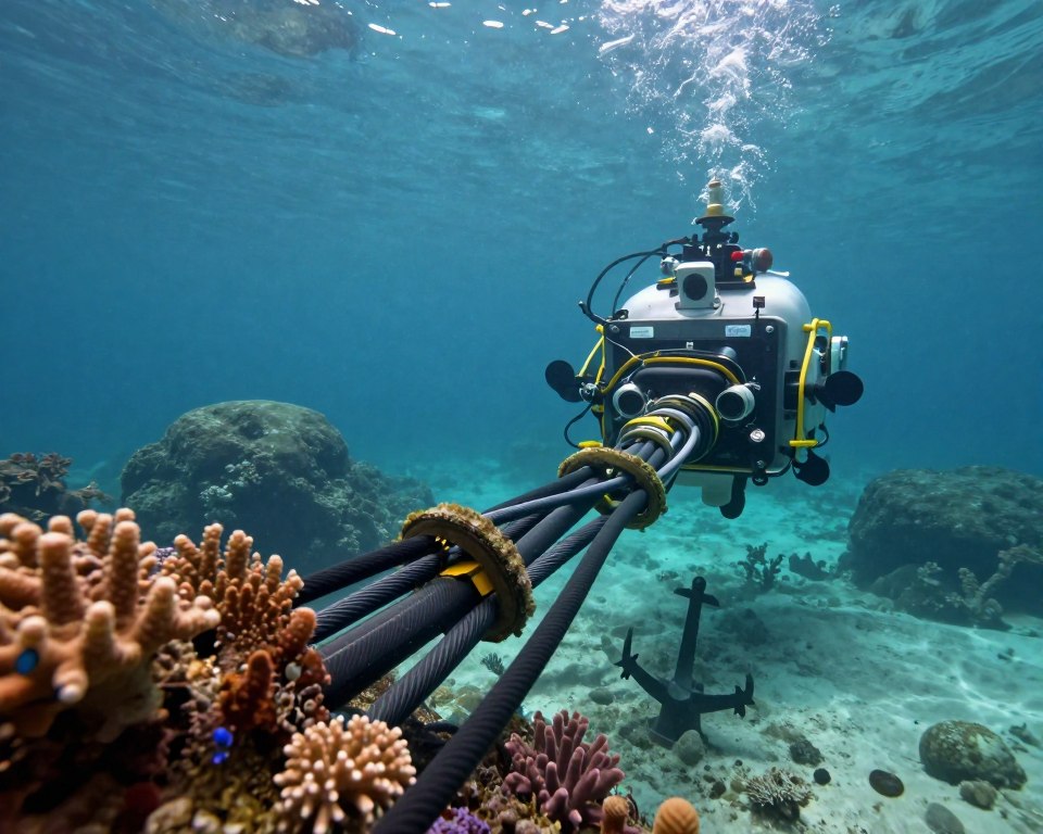 sistema de cabos subaquáticos