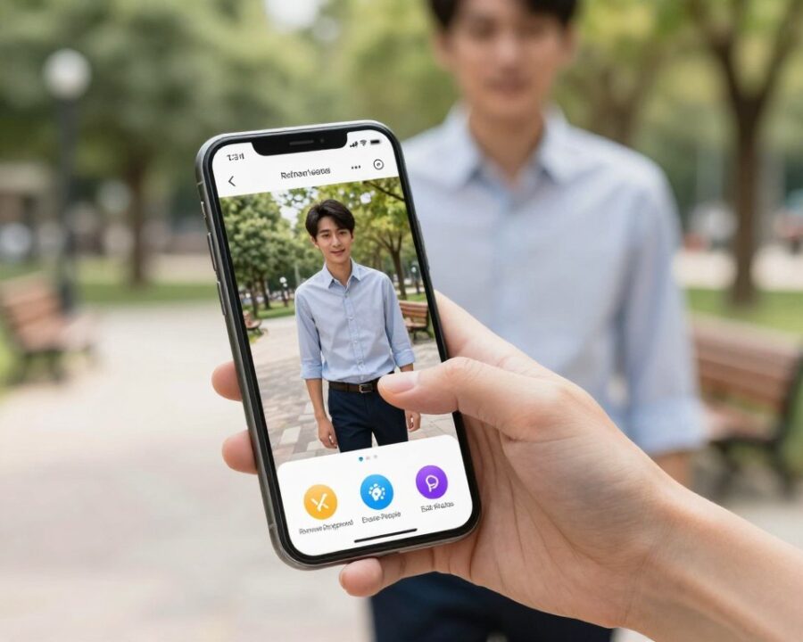 Aplicativos para remover pessoas do fundo das fotos grátis