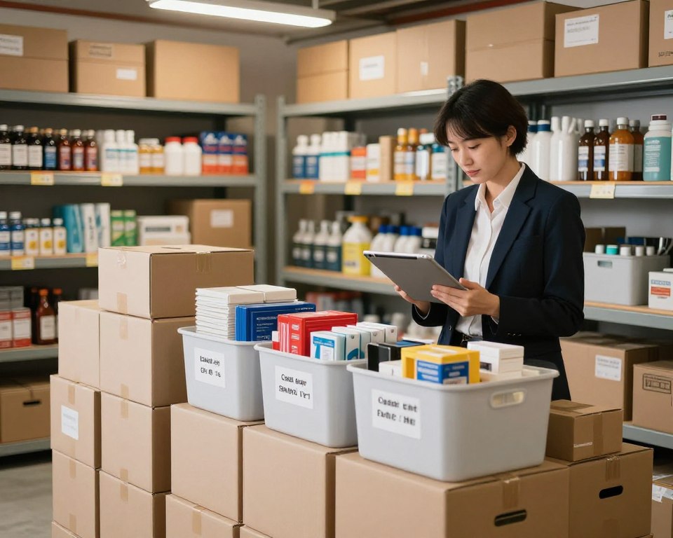 logística e organização de estoque