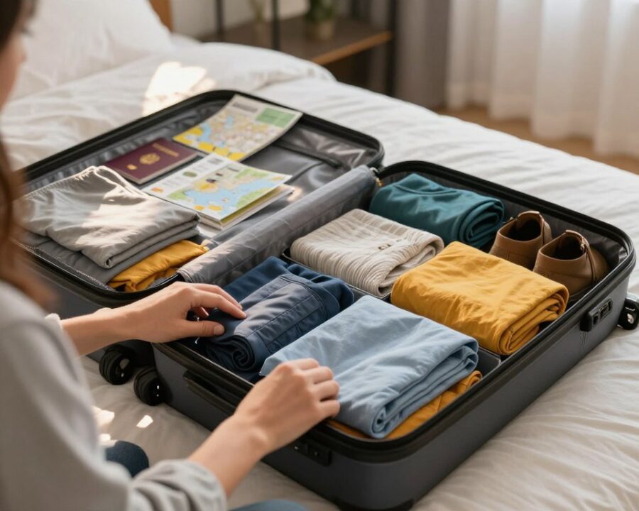 Como arrumar a mala de viagem para caber mais coisas